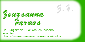 zsuzsanna harmos business card